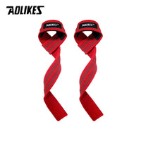 AOLIKES Anti-Skid Silicone Weightlifting Wrist Straps - 1 Pair