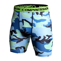 Men's 3D Camouflage Print Compression Gym Shorts