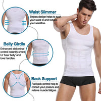 Men's Slimming Body Shaper Vest - Tummy Control Compression Tank