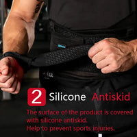 2-Piece Silicone Non-Slip Weightlifting Wrist Straps - Deadlift & Pull-Up