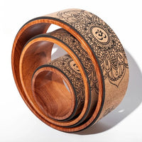 Cork Yoga 3-Piece Set - Back Bender, Pilates Ring & Stretch Kit