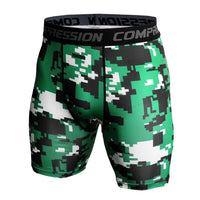 Men's 3D Camouflage Print Compression Gym Shorts