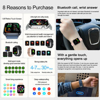 1.85-Inch AMOLED Smartwatch 2026 - NFC, Bluetooth Call & Health Monitor