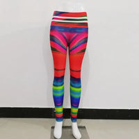 Printed High-Waist Training Leggings - All-Season Stretch