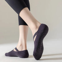 Non-Slip Silicone Grip Yoga Socks - Cotton Barre & Pilates Socks