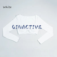 Long Sleeve Crop Workout Top - Breathable Anti-Pill Fabric