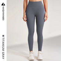 Seamless High-Waist Hip-Boost Running Leggings - Fast-Dry