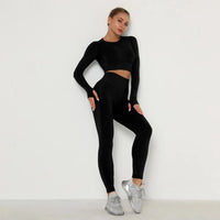 DIQUEQI Seamless Push-Up High-Waist Yoga Pants - Nylon Elastane