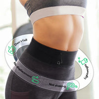 WATERFLY Running Belt Fanny Pack Slim Elastic Sport Workout Waistband For Men and Women Belt Marathon Jogger Waist Bag