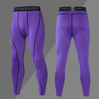 Men's Dry-Fit Compression Sweatpants - Flexible Elastane Tights