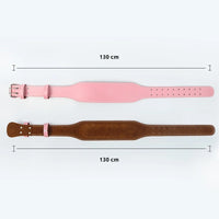 Women's 10.5cm Powerlifting Belt - Pink Back Support for Squats