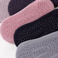 Non-Slip Silicone Grip Yoga Socks - Cotton Barre & Pilates Socks