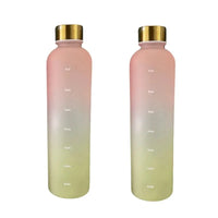 1L Time Marker Motivational Water Bottle - BPA-Free Leakproof