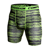 Men's 3D Camouflage Print Compression Gym Shorts