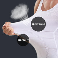 Men's Slimming Body Shaper Vest - Tummy Control Compression Tank