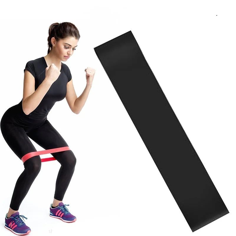 TPE Coloured Yoga Resistance Bands - Home Gym & Pilates Strength
