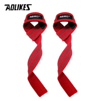 AOLIKES Anti-Skid Silicone Weightlifting Wrist Straps - 1 Pair