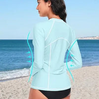 Anfilia UPF 50+ Long-Sleeve Rash Guard - Quick-Dry Athletic Top