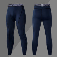 Men's Dry-Fit Compression Sweatpants - Flexible Elastane Tights