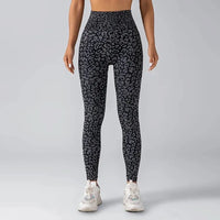 Leopard Print Seamless Hip-Lifting High-Waist Leggings