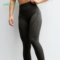 LANTECH Seamless Tummy Control Compression Yoga Tights