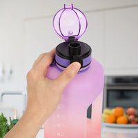 GIFUBOWA 2.2L Motivational Water Jug - Handle, Straw & Time Marker