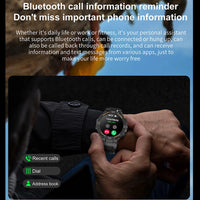 Military-Grade 360x360 HD Smartwatch - Flashlight, BT Call & Health