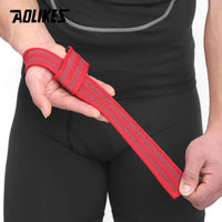 AOLIKES Anti-Skid Silicone Weightlifting Wrist Straps - 1 Pair