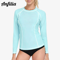 Anfilia UPF 50+ Long-Sleeve Rash Guard - Quick-Dry Athletic Top