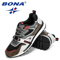BONA Designer Leather Action Sport Sneakers - Marathon Stability