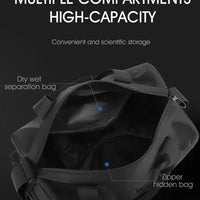 Zipper Large Capacity Oxford Travel Bags Solid Fitness Bags Thickened Fabric High Capacity Waterproof Luggage Sports Bags