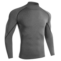 Men's Long-Sleeve Tight Compression Rash Guard - Bodybuilding