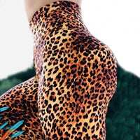 Printed High-Waist Training Leggings - All-Season Stretch