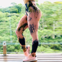 Printed High-Waist Training Leggings - All-Season Stretch