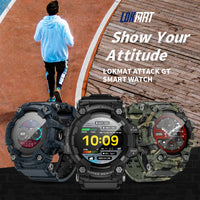 LOKMAT ATTACK-GT Rugged Sport Smartwatch - Flashlight & BT Calls