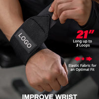 Extra-Strength Wrist Support Wraps - Weightlifting & Gym Training