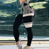 Printed High-Waist Training Leggings - All-Season Stretch