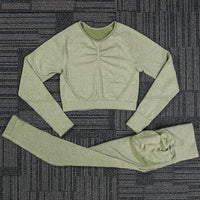 DIQUEQI Seamless Push-Up High-Waist Yoga Pants - Nylon Elastane