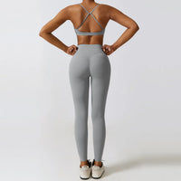 2-3 Piece Yoga Suit - Sports Bra, Crop Top & Gym Leggings