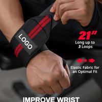Extra-Strength Wrist Support Wraps - Weightlifting & Gym Training