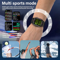 LAXASFIT Men's Outdoor Smartwatch - LED Flashlight & Health Monitor