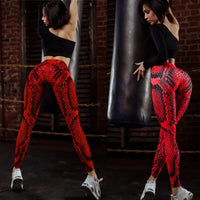 Printed High-Waist Training Leggings - All-Season Stretch