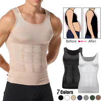 Men's Slimming Body Shaper Vest - Tummy Control Compression Tank