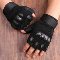 Nylon Half-Finger Tactical Sport Gloves - Combat & Outdoor Hunting