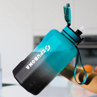 GIFUBOWA 2.2L Motivational Water Jug - Handle, Straw & Time Marker