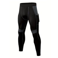 Men's LANBAOSI Quick-Dry Compression Running Tights