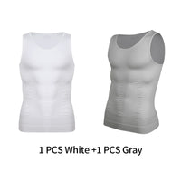 Men's Slimming Body Shaper Vest - Tummy Control Compression Tank