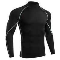 Men's Long-Sleeve Tight Compression Rash Guard - Bodybuilding