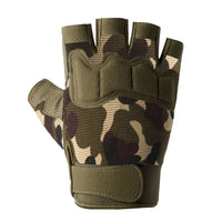 Tactical Fingerless Military Gloves - Anti-Slip Outdoor & Hunting