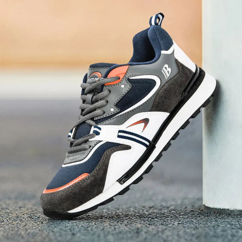 BONA Designer Leather Action Sport Sneakers - Marathon Stability